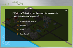 Screenshot des SmartCity Spiels.