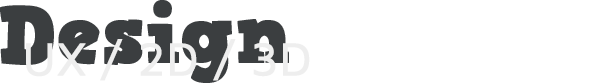 Titel Design: UX / 2D / 3D